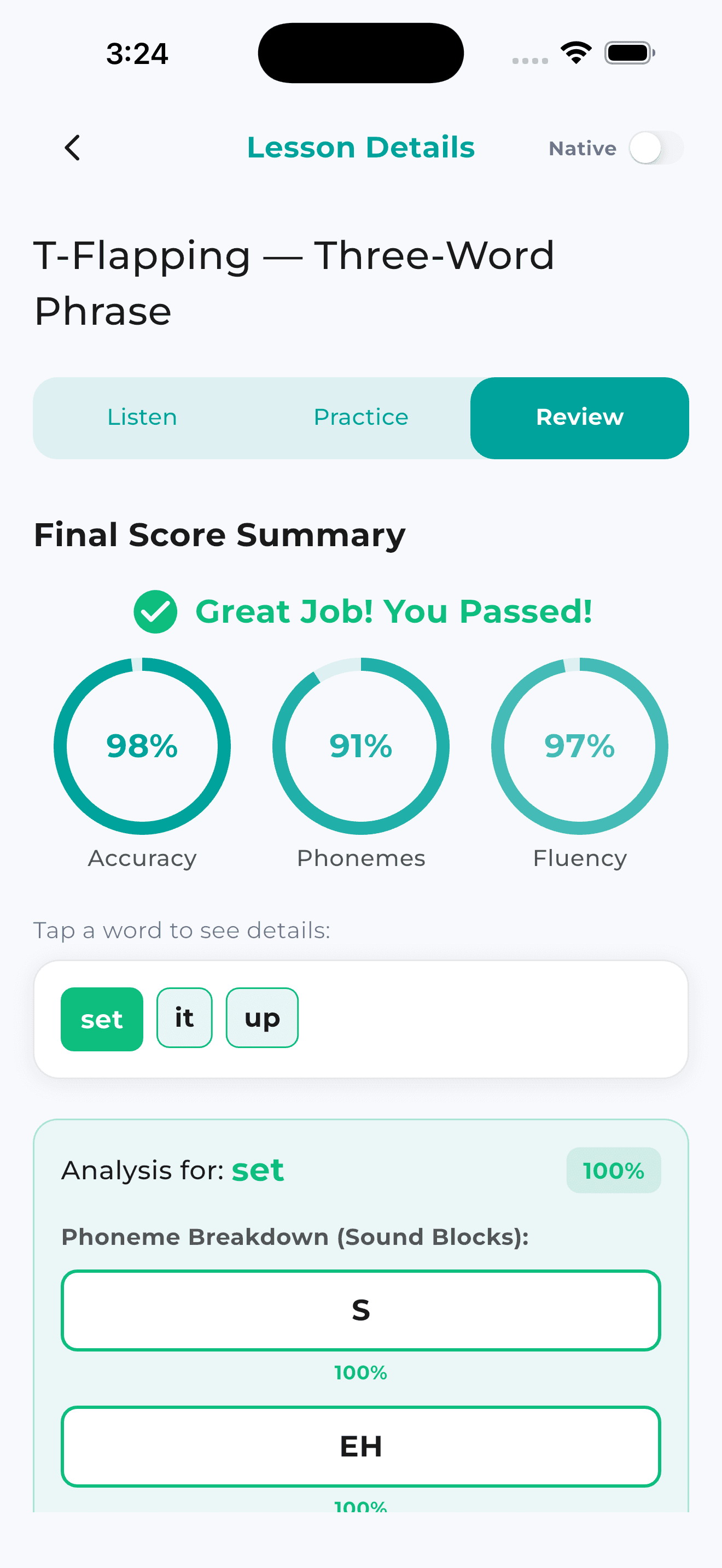 Lahja Review tab